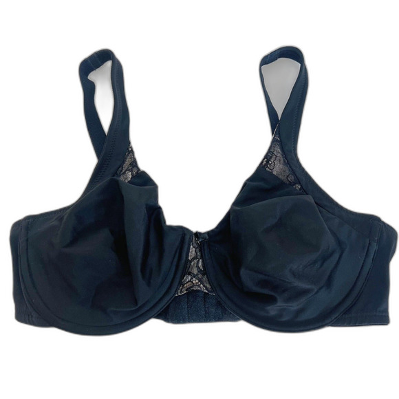 Wacoal Black Finer Things Unlined Bra Lace Details Women's Size 36D - Picture 1 of 4